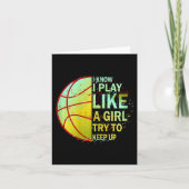 Carte Filles Basketball (Devant)