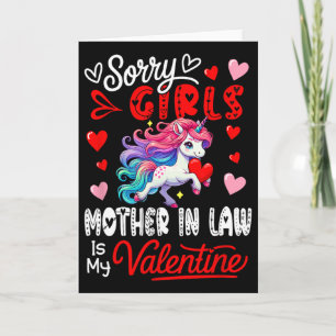 Carte Filles Blague Drôle Belle-Mère Est Ma Saint-Valent