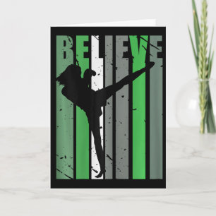 Carte Filles Cool Kickboxing Anniversaire Vintage Kick B