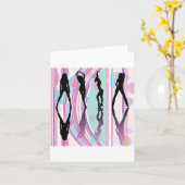 Carte Filles dansantes (Fleur jaune)