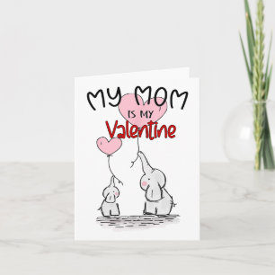 Carte Filles de la Saint Valentin Ma maman est ma Saint 