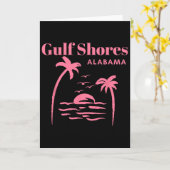 Carte Filles de vacances de Gulf Shores Alama (Fleur jaune)