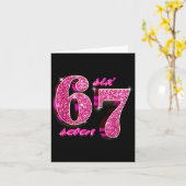 Carte Filles Drôles Nk Coquette 67 Six Sept Mème Brainro (Fleur jaune)