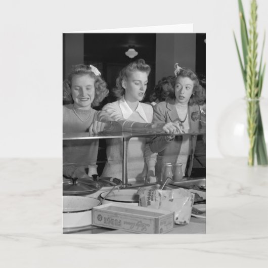 Carte Filles du secondaire, années 1940 (Devant)