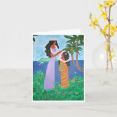Carte Filles du Tahiti (Fleur jaune)