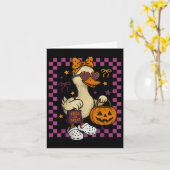 Carte Filles Goose Halloween Éffrayant Goosey Silly Goos (Fleur jaune)