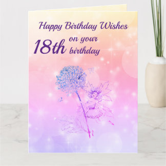 Carte Filles heureux 18e anniversaire Salutation