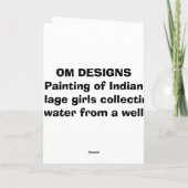 Carte Filles indiennes (Dos)