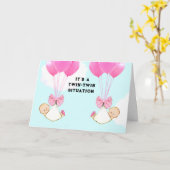 Carte Filles jumeaux (Fleur jaune)