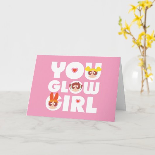 Carte Filles Powerpuff : Fille Lumineuse (Fleur jaune)