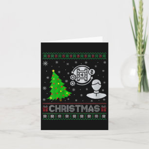 Carte Filles Producteur Xmas Arbre Éclairage Noël laid