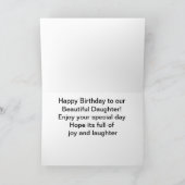 Carte Filles reflétées - Bonne fille d'anniversaire (Intérieur)