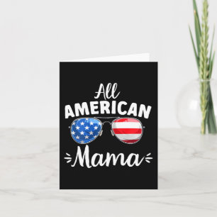 Carte Filles tout à fait mama américaine 4 juillet