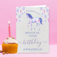 Filles Unicorne Magique N'Importe Quel Âge Anniver