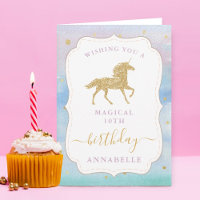 Filles Unicorne Magique N'Importe Quel Âge Anniver