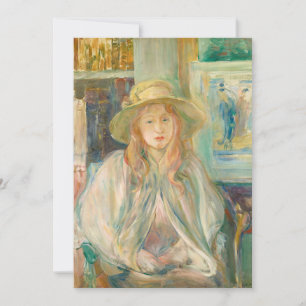 Carte Fillette au Chapeau de Paille Berthe Morisot