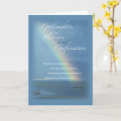 Carte Filleule, Félicitations Confirmation Arc-en-ciel (Fleur jaune)