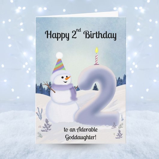 Carte Filleule Joyeux 2ème Anniversaire Construction de