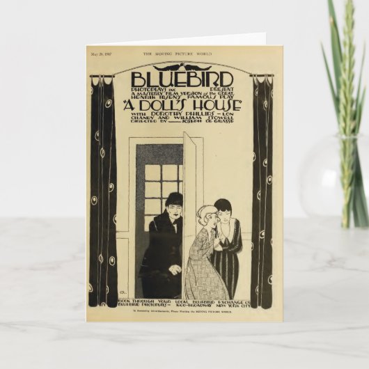 Carte Film silencieux d'annonce d'exposant de Lon Chaney (Devant)