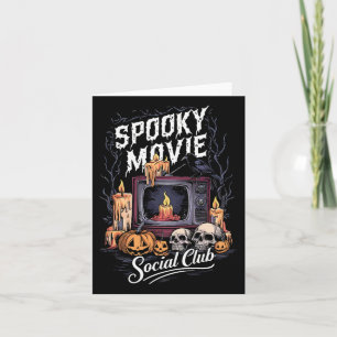Carte Film Social Club Vintage Tv Halloween Horreur Art