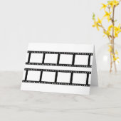 Carte "film strip", photo collage (Fleur jaune)