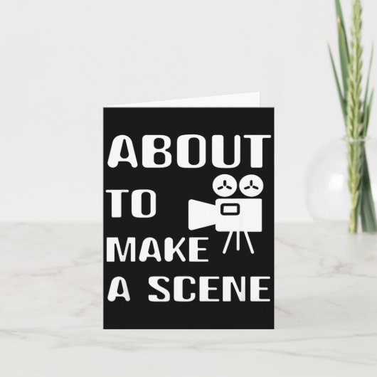 Carte Filmmaker About To Make A Scene Film Making Movie  (Devant)
