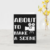 Carte Filmmaker About To Make A Scene Film Making Movie  (Fleur jaune)