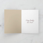 Carte Filmstrip florale pour l'anniversaire de l'ami (Intérieur)