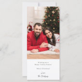 Carte Filmstrip multi-photos de Noël ou de vacances (Dos)