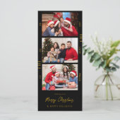 Carte Filmstrip multi-photos de Noël ou de vacances (Debout devant)