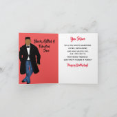 Carte Fils Africain Américain Manteau Noir Anniversaire (Intérieur)