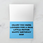 CARTE FILS BIRTHDAY FUNNY (Intérieur)