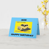 CARTE FILS BIRTHDAY FUNNY (Fleur jaune)