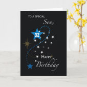 Carte Fils Custom Age 32e anniversaire Star Inspirationa (Fleur jaune)