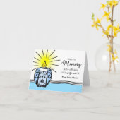 Carte Fils Custom Yahrzeit Anniversaire de la mort (Fleur jaune)