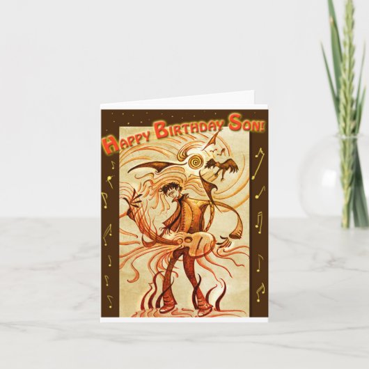 Carte Fils de joyeux anniversaire ! (Devant)