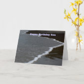 Carte Fils de joyeux anniversaire (Fleur jaune)