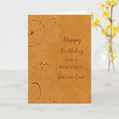 Carte Fils de l'automne en droit Anniversaire (Fleur jaune)