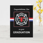 Carte Fils, Département de Feu Academy Graduation Noir (Fleur jaune)
