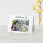 CARTE FILS DIPLÔMÉS - D'UN SEUL PARENT (Fleur jaune)