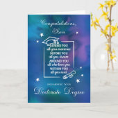 Carte Fils Doctorat Doctorat DIP Citation Félicitations (Fleur jaune)