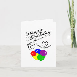 Carte Fils drôle anniversaire en droit