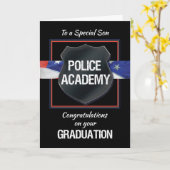 Carte Fils, École de police Félicitations pour les diplô (Fleur jaune)
