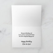 Carte Fils-en-Belle d'Anniversaire Personnalisé Stag Vin (Intérieur)