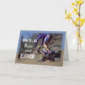 Carte Fils-en-Belle Sports VTT Anniversaire (Fleur jaune)