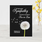 Carte Fils en droit Sympathy Dandelion Horloge (Fleur jaune)