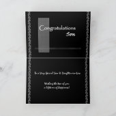 Carte Fils et belle-fille Mariage Félicitations (Intérieur)