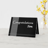 Carte Fils et belle-fille Mariage Félicitations (Fleur jaune)