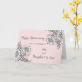 Carte Fils et fille florales en droit Anniversaire Maria (Fleur jaune)