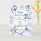 Carte Fils et fille modernes en droit Anniversaire Maria (Fleur jaune)